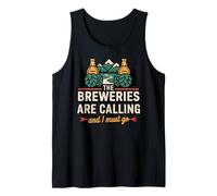 Breweries Call I Must Go Mountain Craft Beer Lover Tank Top