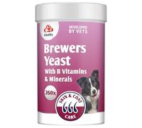 Brewer's Yeast Dog Nutritional Supplement - Skin and Coat Care - 260 tablets - rich in B-complex vitamins, with minerals and omega-3