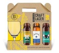 Brewhouse Craft Lager Gift Set - including 3x330ml Craft Lagers, Harbour Brewing/Freedom Brewing/Harviestoun Brewery - Perfect for Gifting by Blue Tree Gifts