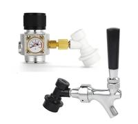 Brewing Equipment Home Brewery Beer Carbonation & Dispenser Combine Kit,Premium 0-60PSI Mini Co2 Regulator,Craft Beer Tap Brewing Equipment(Type 4)