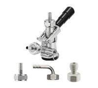 Brewing Equipment Professional Commercial Sankey Keg Couplers,"D" System/"S" System Brewing Keg Tap Coupler Beer Dispenser Bottling Head Brewing Equipment(D Type Elbow)