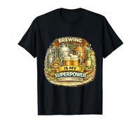 Brewing is My Superpower Funny Beer Lover Craft Brew T-Shirt