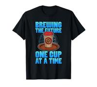 Brewing The Future One Cup at A Time Coffee and Technology T-Shirt