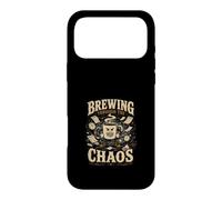 Brewing Through Chaos Coffee Strong Design Case for iPhone 17 Pro Max