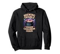 Brewing Trouble Cousin Potion Pot Halloween Matching Outfit Pullover Hoodie