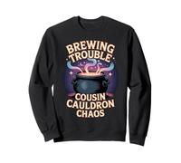 Brewing Trouble Cousin Potion Pot Halloween Matching Outfit Sweatshirt