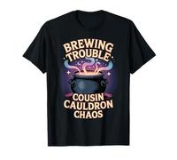 Brewing Trouble Cousin Potion Pot Halloween Matching Outfit T-Shirt