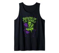 Brewing Up A Dink Pickleball Spooky Skull Tank Top