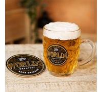 Brewmaster Beer Tankard & Coaster - Greatest Beer Drinker - Widdop