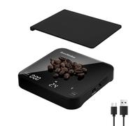 BrewNimbus Coffee Scale with Timer, Rechargeable Espresso Scale, 2kg/0.1g Precision Digital Coffee Scale for Espresso & Pour-Over, 4 Modes (Manual, Auto, Ratio, Water Flow), Tempered Glass