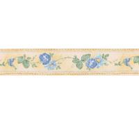Brewster 418B164 Borders and More String Along Floral Wall Border, 5.125-Inch by 180-Inch, Yellow/Blue