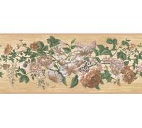 Brewster 84B73626 Borders and More Floral Bloom Trail Wall Border, 9-Inch by 180-Inch
