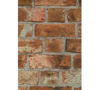 Brewster FD31045 Brick Wallpaper - Orange