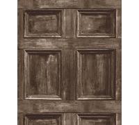 Brewster FD31055 Wood Panel Wallpaper - Chocolate