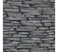Brewster FD31291 Slate Wallpaper - Silver
