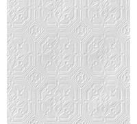 Brewster RD124 Anaglypta Wallpaper, 21-Inch x 396-Inch, Whites