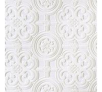 Brewster RD80029 Egon Textured Vinyl Wallpaper, Paintable,White, 20.9x2x2