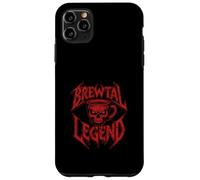 Brewtal Legend Heavy Metal Fan Skull Caffeine Coffee Lover Case for iPhone 11 Pro Max