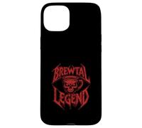 Brewtal Legend Heavy Metal Fan Skull Caffeine Coffee Lover Case for iPhone 15 Plus