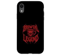 Brewtal Legend Heavy Metal Fan Skull Caffeine Coffee Lover Case for iPhone XR