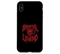 Brewtal Legend Heavy Metal Fan Skull Caffeine Coffee Lover Case for iPhone XS Max