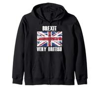 Brexit Great Britain UK Flag Europe EU Politics Gift Zip Hoodie