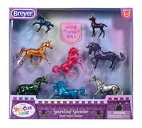 Breyer Horse Stablemates Series | Unicorn Magic Sparkling Splendor Deluxe Unicorn Set | Scale 1.32 | Horse Toy | Model #6937
