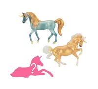 Breyer Horses Stablemates Mystery Unicorn Foal Surprise | Open and Find The Surprise Foal | 3 Unicorn Set | Horse Toy | Horse Figurines | 3.75" x 2.5" | 1:32 Scale | Model #6121