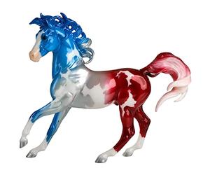 Breyer Horses Traditional Series Collector Model | Anthem | Patriotic Red, White and Blue | 2022 Limited Edition | Horse Toy Model | 11.5" x 8.5" | 1:9 Scale Horse Figurine | Model #1858