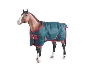 Breyer Traditional Rambo Blanket, Green/Red (1:9 Scale)