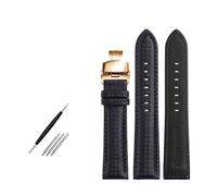 Breyhda Carbon Fiber Grain Watch Strap - 18mm-24mm Replacement Band with Butterfly Buckle,21mm