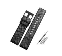 Breyhda Extra Wide Leather Watch Strap - 22mm-32mm Large Size Replacement Band for Men's Watches,26mm