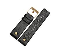 Breyhda Extra Wide Leather Watch Strap - 22mm-32mm Large Size Replacement Band with Tools,27mm