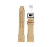 Breyhda Nylon Canvas Watch Band 20mm 21mm 22mm - With Stainless Steel Buckle, Men’s Replacement Wristband,21mm