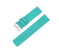 Breyhda Nylon Canvas Watch Strap 12mm 14mm 16mm 18mm 20mm 22mm - Quick Release Replacement Wristbands,Green,22mm