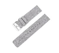 Breyhda Nylon Canvas Watch Strap 12mm 14mm 16mm 18mm 20mm 22mm - Quick Release Replacement Wristbands,Light Grey,16mm