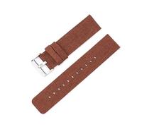 Breyhda Nylon Canvas Watch Strap 12mm 14mm 16mm 18mm 20mm 22mm - Quick Release Replacement Wristbands,Brown,18mm