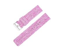 Breyhda Nylon Canvas Watch Strap 12mm 14mm 16mm 18mm 20mm 22mm - Quick Release Replacement Wristbands,Rose Red,20mm
