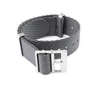 Breyhda Nylon Canvas Watch Strap 18mm 20mm 22mm 24mm - Replacement Wristbands, Practical Watch Accessories for Most Watches,Grey,22mm