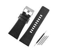 Breyhda Wide Leather Watchband - 22mm-32mm Large Size Replacement Strap with Tools,24mm