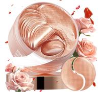 BREYLEE Rose Eye Mask,60 pcs Under Eye Patches with Collagen & Hyaluronic Acid, Treat Puffy Eyes, Dark Circles, Wrinkles & Fine Lines, Smoothing Skin Care for Women & Men