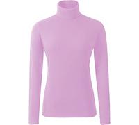 Brezza Womens Polo Neck Tops Ladies Turtle Roll Neck Plain Casual Formal Long Sleeve Jumper Tops t Shirt UK Sizes Small Medium Plus Size Basic Top 8-26 Baby Pink