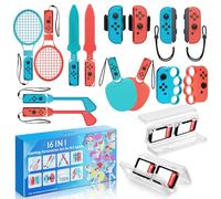 BRHE Nintendo Switch Sports Accessories 16 in 1 Nintendo Sports Accessories Bundle for Switch Sports Games,Family Accessories Kit for Switch/OLED Sports Games