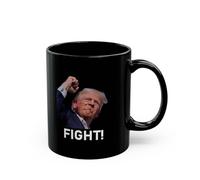 Brian Bula Trump Fight Coffee Mug Warrior Trump Survive Assassination Attempt Black Cup