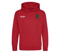 Brian Clough Logo Kids Hoodie - Red / 5-6 years