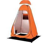 BRIAN & DANY Pop Up Shower Tent, Portable Privacy Camping Changing Tent, Camp Toilet Bathroom Pod with Rain Shelter & Windows, UPF 50+ & Waterproof, 47.2" x 47.2" x 74.8", Orange