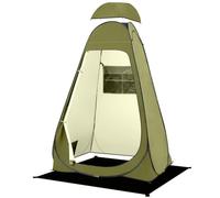 BRIAN & DANY Pop Up Toilet Tent, Portable Shower Privacy Changing for Hiking Beach, UPF 50+ & Waterproof, 120 x 120 x 190cm, Olive Green