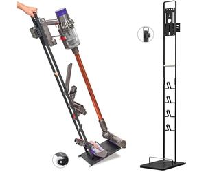 BRIAN & DANY Vacuum Storage Stand, Metal Holder for Dyson V15 V12 V11 V10 V8 V7 V6 Cordless Vacuum Cleaners & Accessories, Black