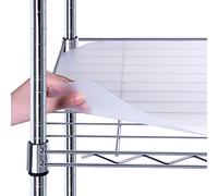 BRIAN & DANY Wire Shelf Liner 13.4" x 23.2", Heavy Duty Shelf Liners for Wire Shelving, Waterproof Protector Mats, Set of 5, Transparent