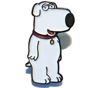 Brian Griffin Family Guy Cartoon Series Talking Labrador Dog Metal Enamel Badge